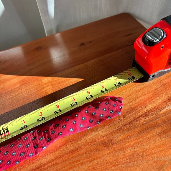 Vintage Bert Pulitzer Tie Made in USA Red Tie - Picture 5 of 5